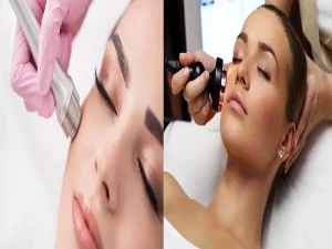 درم ابریژن در مقابل لیزر